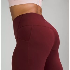 lululemon Align™ High-Rise Pant with Pockets 28" - Red Merlot - Size 8
